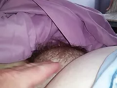 सुबह में मेरे wifes मोटे बालों बिल्ली uncovering