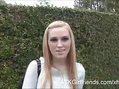 पोव डेट amanda के साथ ब्रायंट पत्ते उसके बालों वाली बिल्ली creampie